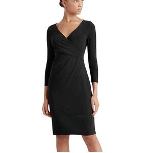 Lauren Ralph Lauren Elegant Black Wrap Dress